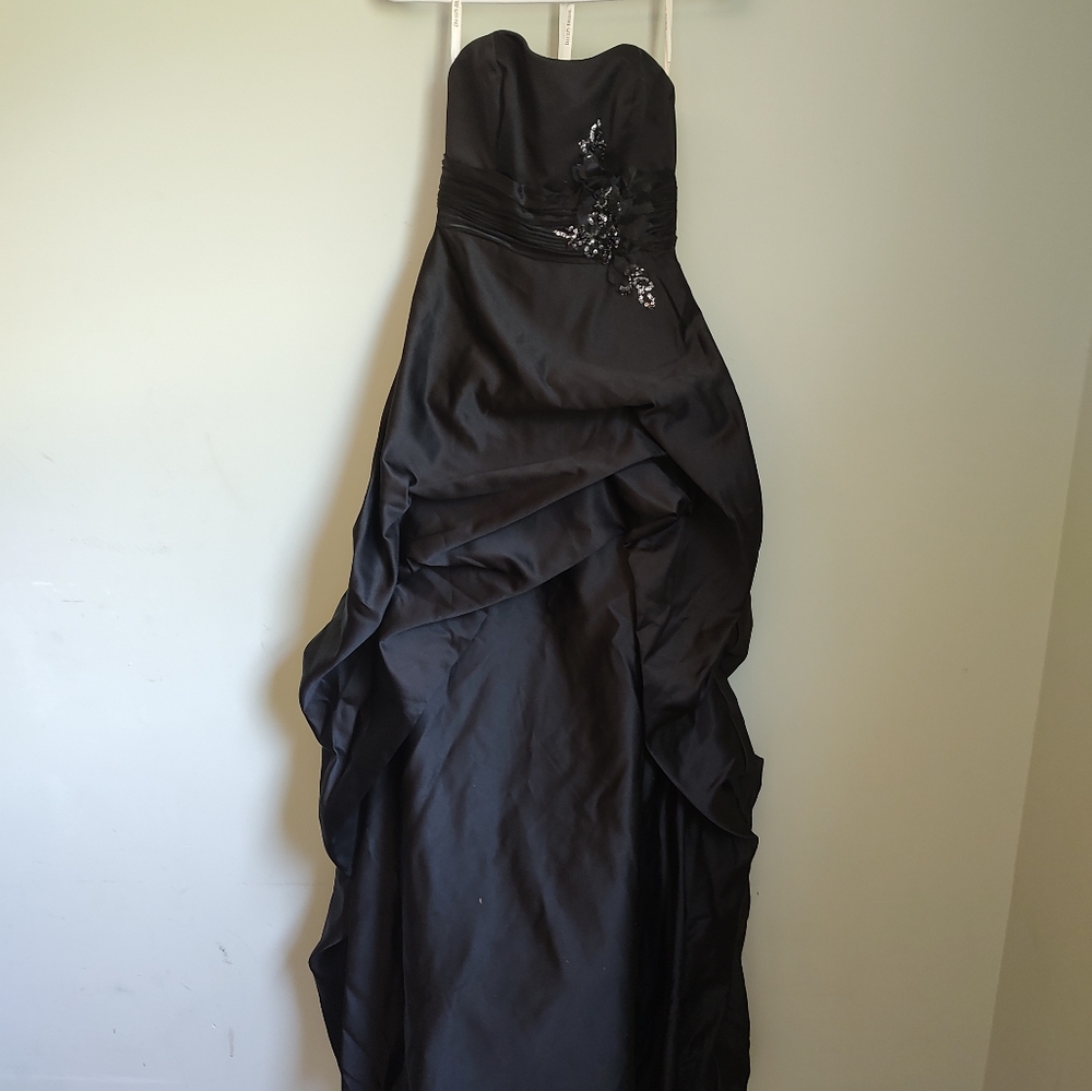 Strapless bridesmaid dress